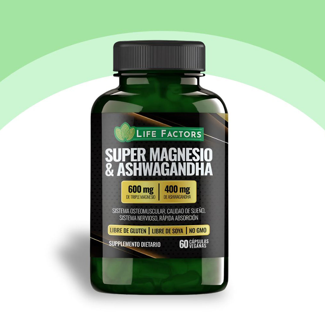 Super Magnesio + Ashwagandha® | Calma el estrés y recupera tu energía